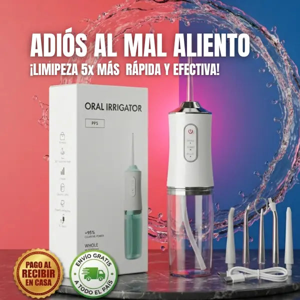 Irrigador Bucal Piquit™ | Elimina el mal aliento en 60seg.⏱🌬️